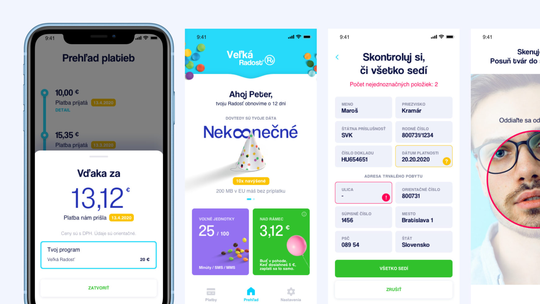Radosť App Showcase